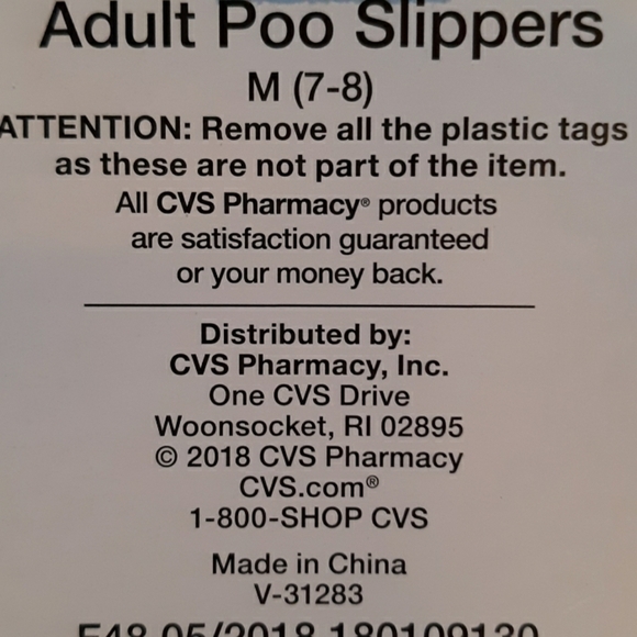 Adult Christmas 7-8 poo slippers - Picture 3 of 3